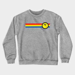 Rainbow Stripe Smiley Crewneck Sweatshirt